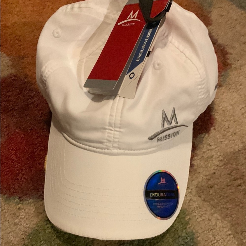 Mission White Cap with Logo
